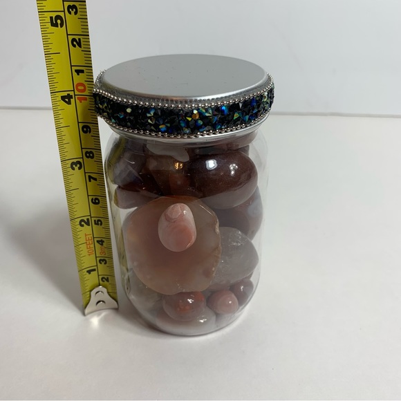 Jar of various crystals & gems. - Picture 8 of 9
